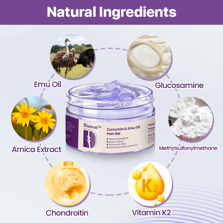 💧Biancat™ Curcumin & Emu Oil Pain Gel – 🏥Backed by US Osteopathic Experts