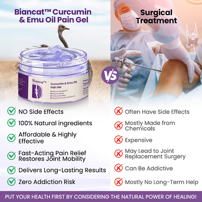 💧Biancat™ Curcumin & Emu Oil Pain Gel – 🏥Backed by US Osteopathic Experts